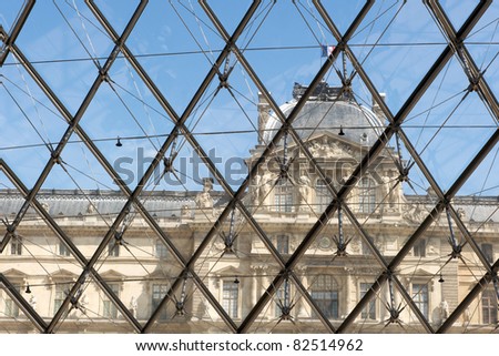 PARIS-AUGUST 2: The Louvre Art Museum on August 2, 2011 in Paris. The history of this most famous museum goes back 800 years of continuous transformations from fortress to palace and today museum.