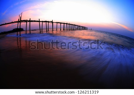 old jetty sunset