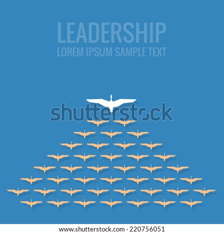 leadership concept flat design