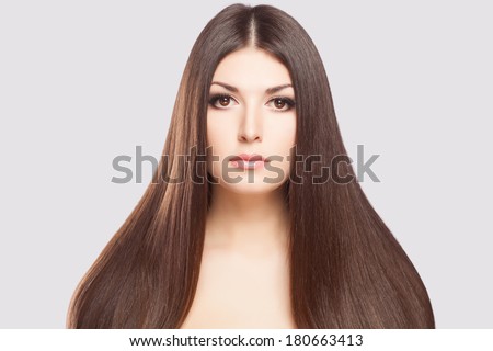 Beautiful hair, portrait of an young girl