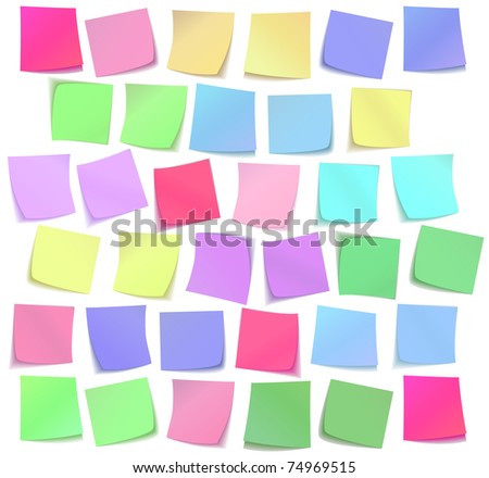 The color sticky notes set