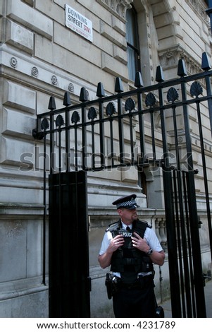 Downing Street 10. Home of the minister president of the United Kingdom. One of the most secured places in the world.