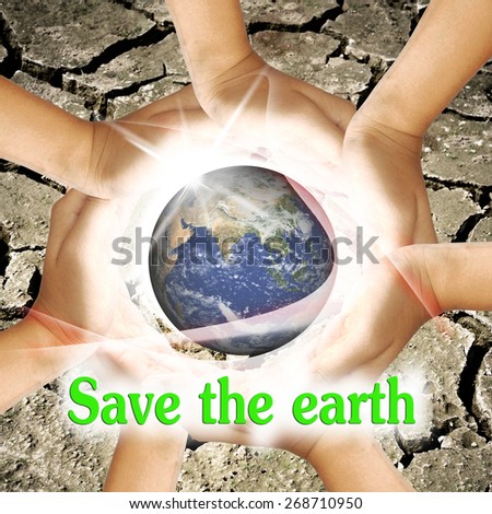 Save the earth word.