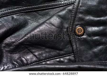Texture of leather coat