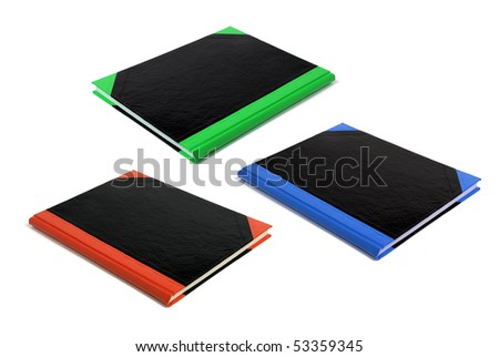 Hard Cover Note Book on White Background