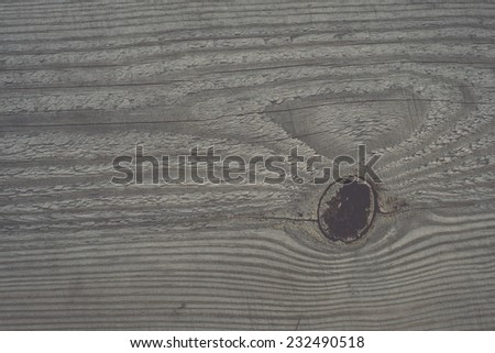 wooden plank with splinters and cracks. Vintage photography effect.