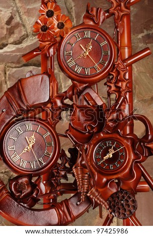 Souvenir watches in an interesting photocomposition Photo stock © 