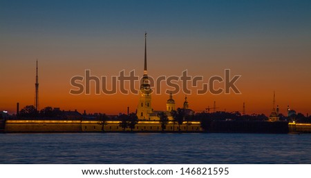 Peter and Paul Fortress Saint Petersburg - The White Nights
