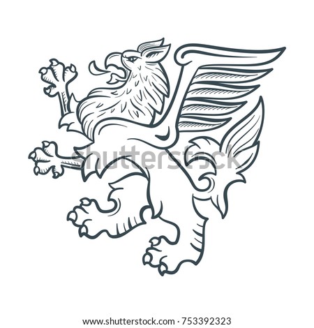 Griffon Crest Free Vector | 123Freevectors