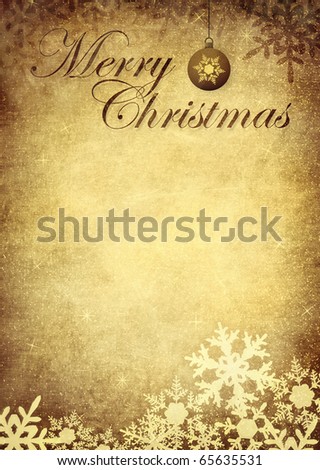 merry christmas background poster with title  in vintage style