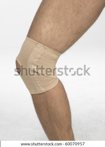 Knee Support on a man leg.