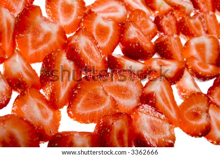 strawberries textured