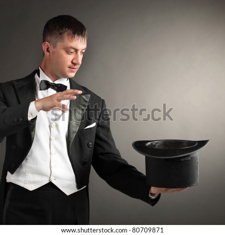 magician with hat