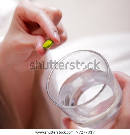 takes the pill