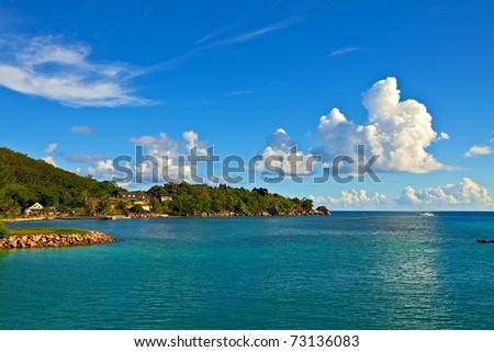 Dream seascape  view, Seychelles, LaDigue island