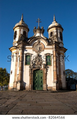 Historic Catholic Church In Brazil Stock Photo 82064566 : Shutterstock