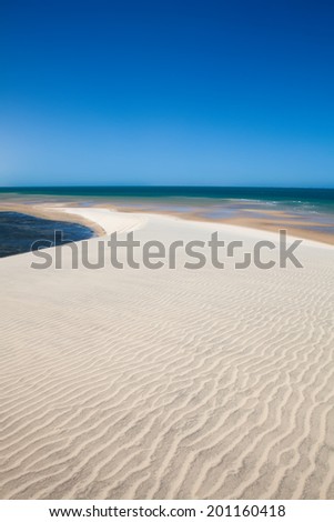 the white dune in western sahara desert