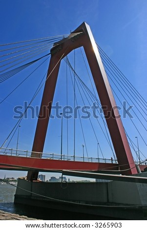 big bridge in rotterdam - holland