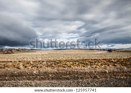 Patagonia landscape in Argentina ( HDR image )