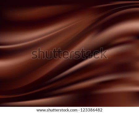 Abstract chocolate background, brown abstract satin, mesh vector illustration
