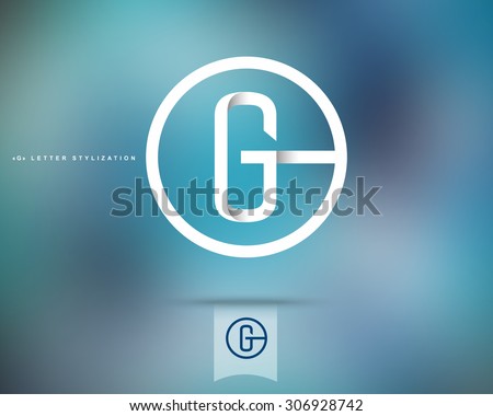 Abstract Vector Logo Design Template. Creative Concept Round Icon. Letter G Stylization 