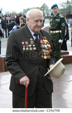 war veteran. Victory day in Russia, Moscow