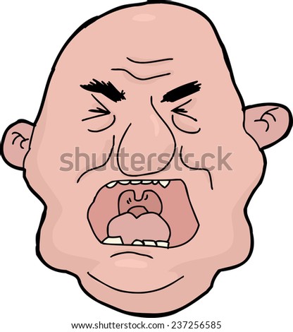 Screaming And Yelling Guy clip art Free Vector / 4Vector