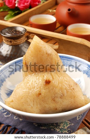 Chinese tradition food - steamed rice dumpling