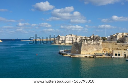 entrance port of Valletta - Grand harbor waterfront