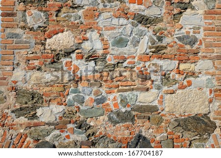 old wall of castle background