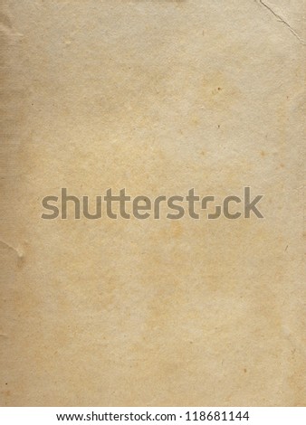 Blank sheet of old paper
