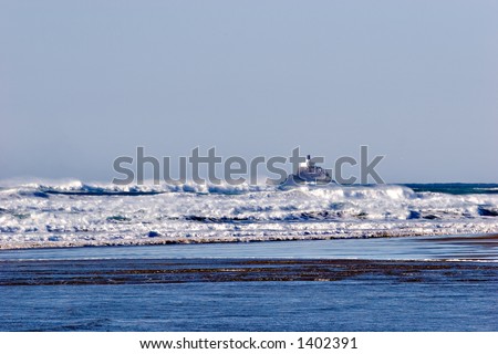 Cold, Windy Day At The Beach Stock Photo 1402391 : Shutterstock