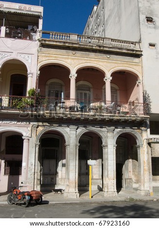 The historic house on Paseo Prado in central Havana where the famous physician Carlos J. Finlay (1833 â?? 1915) lived.  Dr Finlay was renowned for his work on mosquitoes and yellow fever.