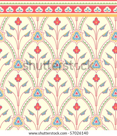 Floral Victorian seamless pattern