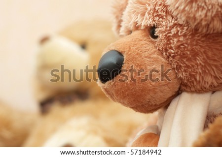 It is a stuffed toy bear.