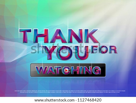 Thank You For Watching Word Label Logo Transparent Png Pngset Com