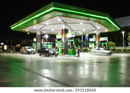 The atmosphere in filling station