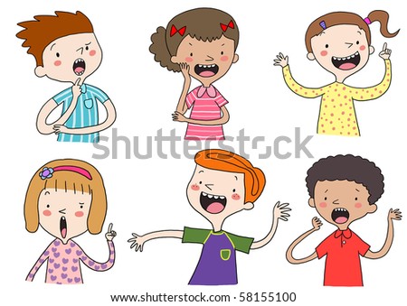 Kids Talking Stock Photo 58155100 : Shutterstock