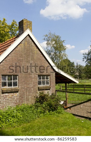 Old Dutch boiler house, now used as a chicken coop.