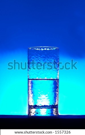 glass half empty and half full