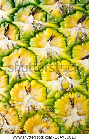 pineapple texture background, tropical food or snack theme