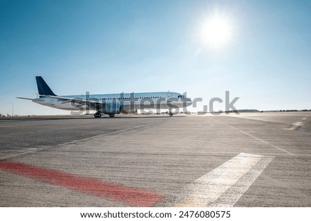 Similar – Image, Stock Photo plane takes off from the airport in Ukraine