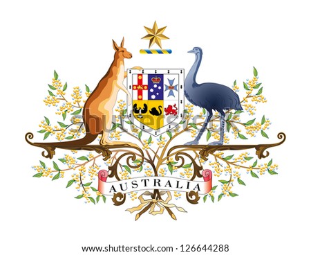 Vector Coat Of Arms Of Australia - 126644288 : Shutterstock