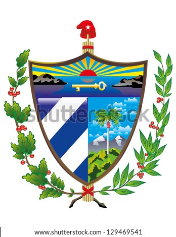 Vector Coat of Arms of Cuba