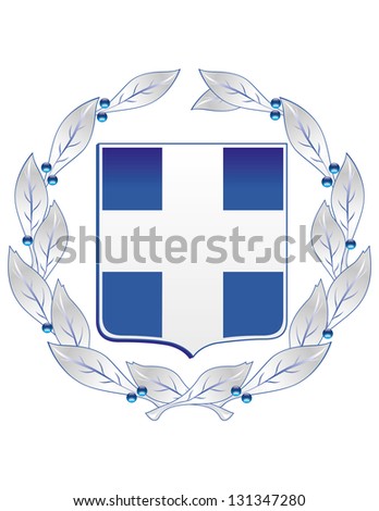 Vector Coat of arms of Greece