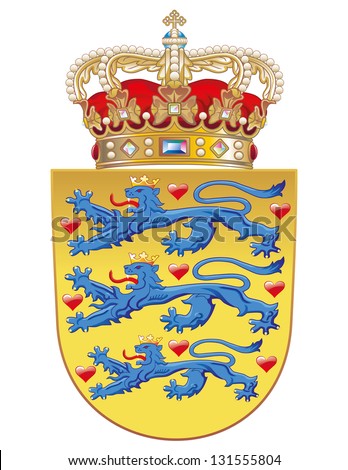 Vector Coat of arms of Denmark