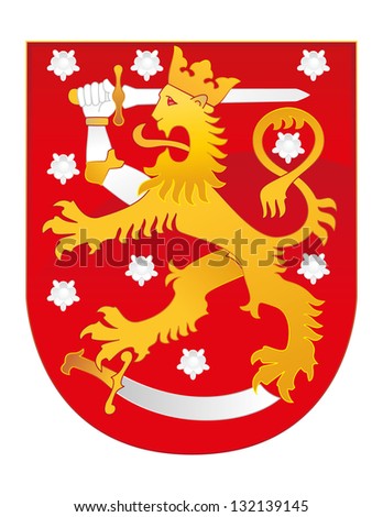 Vector Coat of Arm of Finland