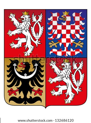 Vector Coat of Arm of Czech Republic