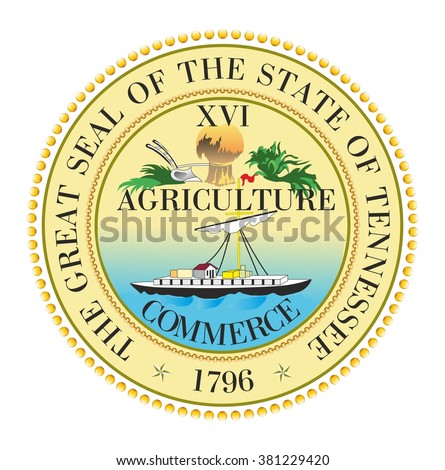 Vector great Seal of the State of Tennessee