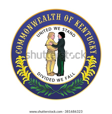Vector Great Seal of Commonwealth of Kentucky